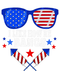 I Like How He Bangs Funny 4th Of July Matching Couple Outfit Womens CVC Long Sleeve Shirt