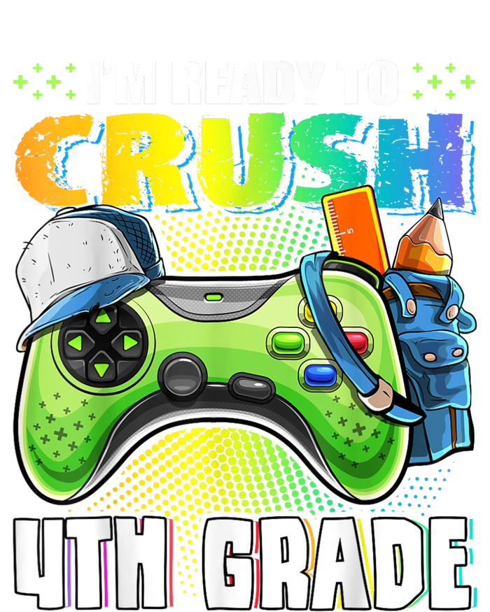 Im Ready To Crush 4th Grade Back To School Video Game Boy Kids T-Shirt