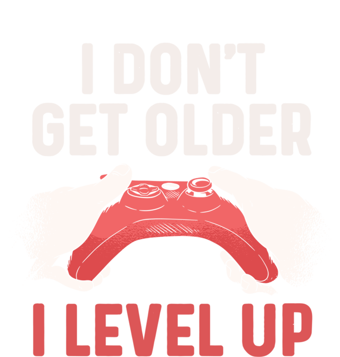 Funny I Dont Get Older I Level Up Gift For Men Game Controllers Cropped Pullover Crew