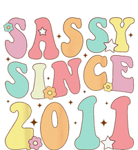 Sassy Since 2011 Groovy Retro Birthday Women T-Shirt