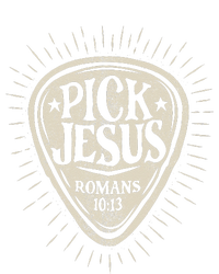 Guitar Pick Jesus Christian Music Guitarist Pastor Retro T-Shirt