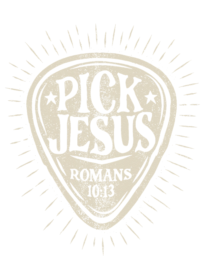 Guitar Pick Jesus Christian Music Guitarist Pastor Retro T-Shirt