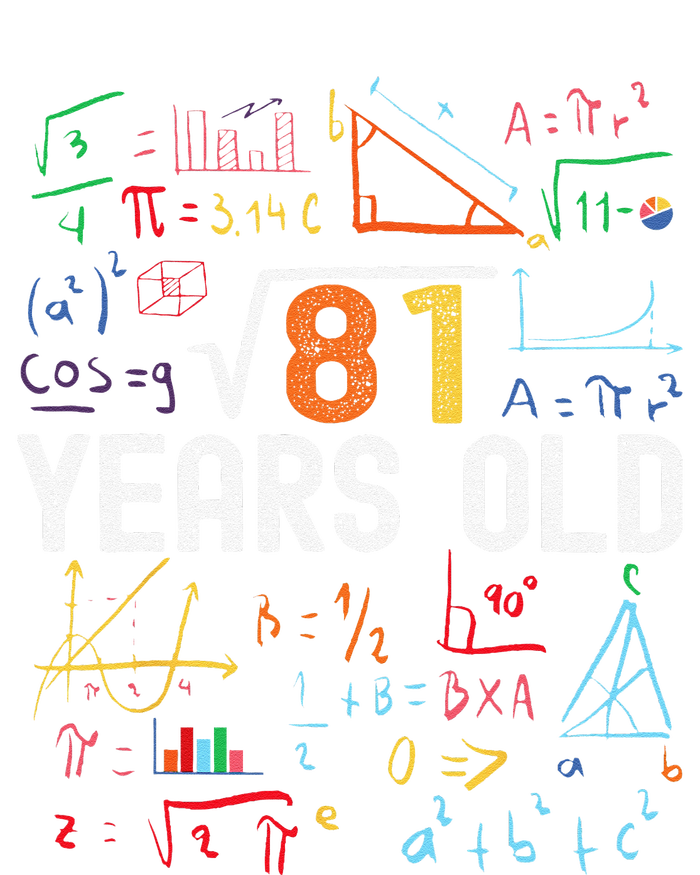 Square Root Of 81 9th Birthday 9 Years Old Birthday Sustainable Beanie