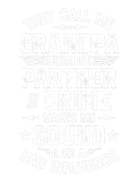 They Call Me Grandpa Partner In Crime Women's Racerback Tank