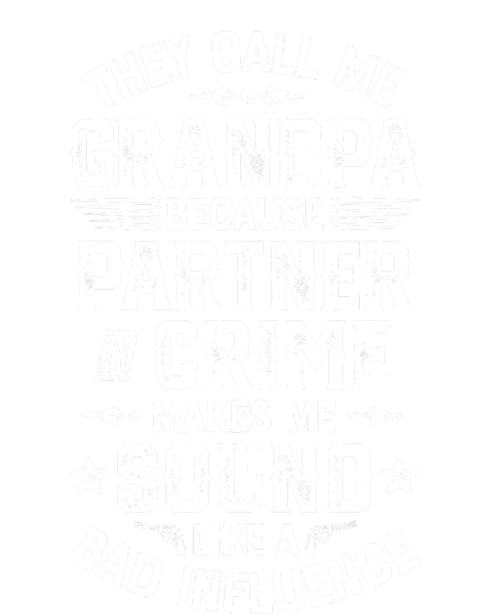 They Call Me Grandpa Partner In Crime Women's Racerback Tank