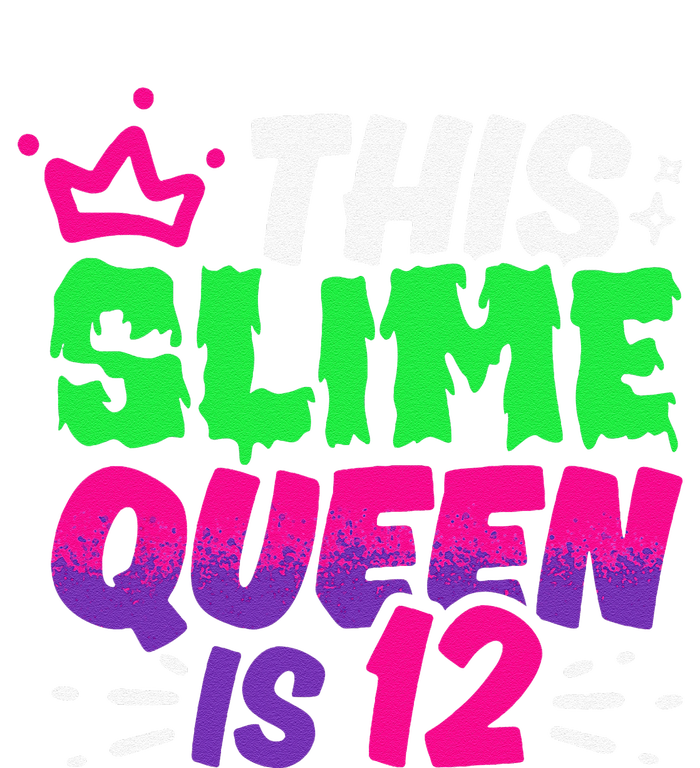 This Slime Queen Is 12 Years Old 12th Birthday Party Yupoong Adult 5-Panel Trucker Hat