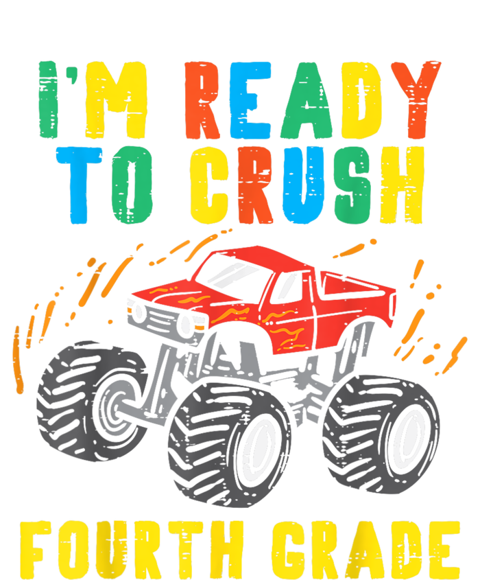 Ready To Crush 4th Grade Monster Truck First Day School Boy Doggie Tank