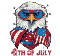 4th Of July Bald Eagle With American Flag T-Shirt