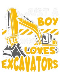 Kids Construction Vehicle Just A Boy Who Loves Excavators Hoodie