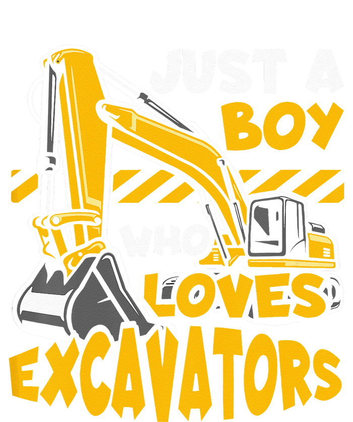 Kids Construction Vehicle Just A Boy Who Loves Excavators Hoodie