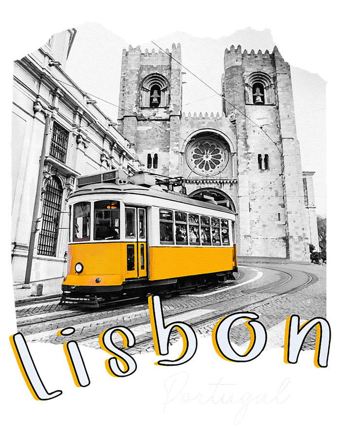 Lisbon Portugal Tram Portuguese Souvenirs Lisboa Lisbon City Sustainable Bucket Hat