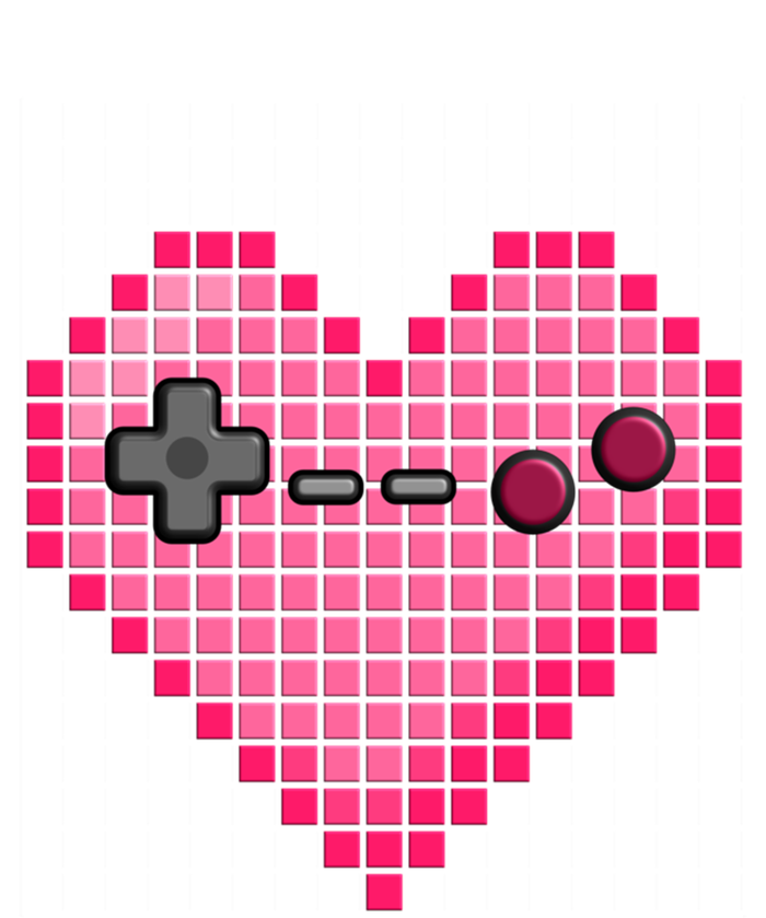 Video Game Retro Gaming Pixel Heart Gift Button