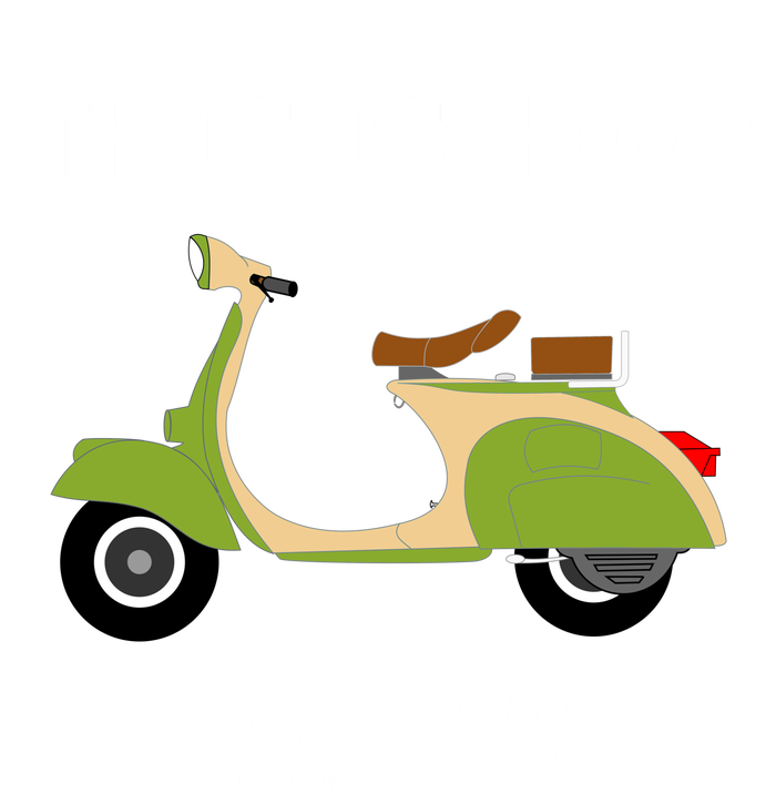 Vintage Italian Moped Gift This Is How I Roll T-Shirt