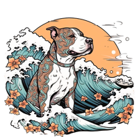 Summer Pitbull Funny Pitbull Mom Dog Mama Beach Vibes Dog Wave Summer Ladies Essential Tank