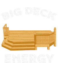 Big Deck Energy Backyard Deck Patio Funny Women's Crop Top Tee