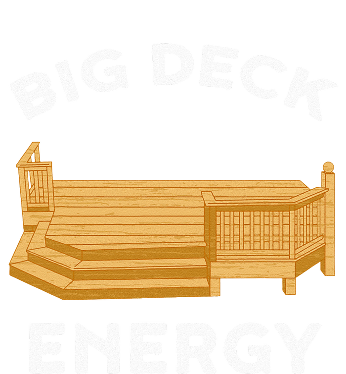 Big Deck Energy Backyard Deck Patio Funny Women's Crop Top Tee