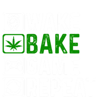 Wake Bake Game Repeat Marijuana Weed Lover Weed Gift Kids Hoodie