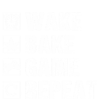 Wake Bake Game Repeat Video Game Weed Smoker Pot Gift T-Shirt