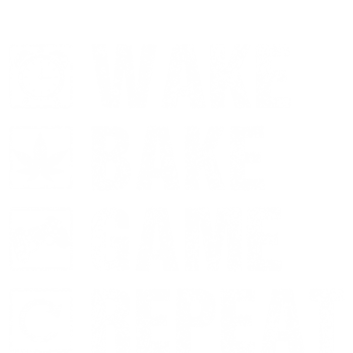 Wake Bake Game Repeat Video Game Weed Smoker Pot Gift T-Shirt