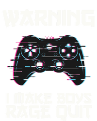 Warning I Make Rage Quit Funny Gamer Cool Gift Tie-Dye T-Shirt