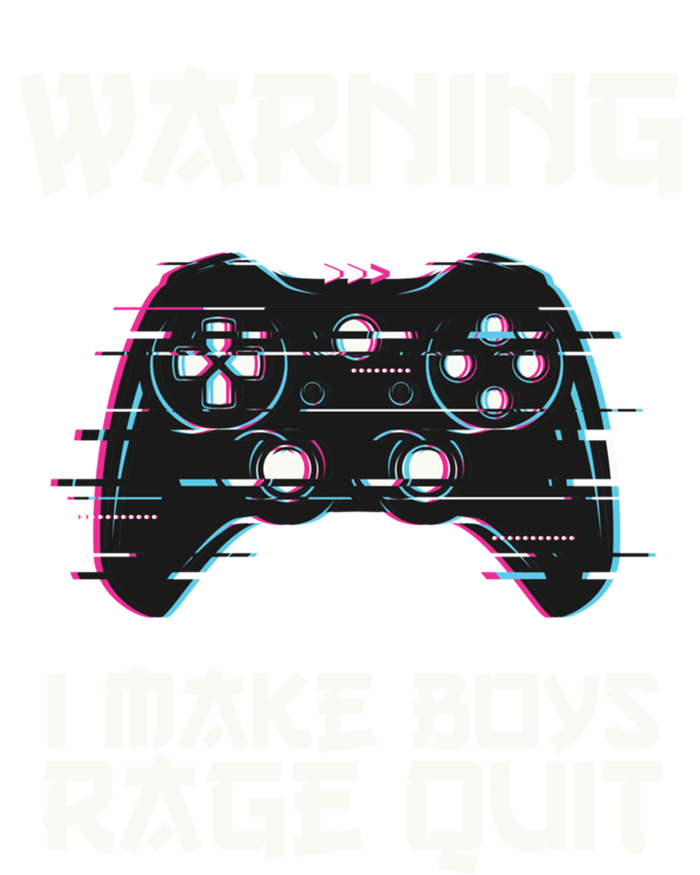 Warning I Make Rage Quit Funny Gamer Cool Gift Tie-Dye T-Shirt