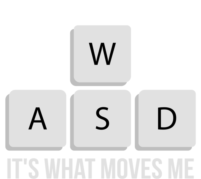 Wasd Its What Moves Me Funny Pc Gamer Quote Gaming Funny Gift Mousepad