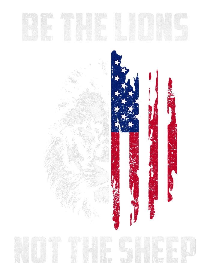 Be The Lion Not The Sheep Patriotic Lion American Patriot Tie Dye Hoodie