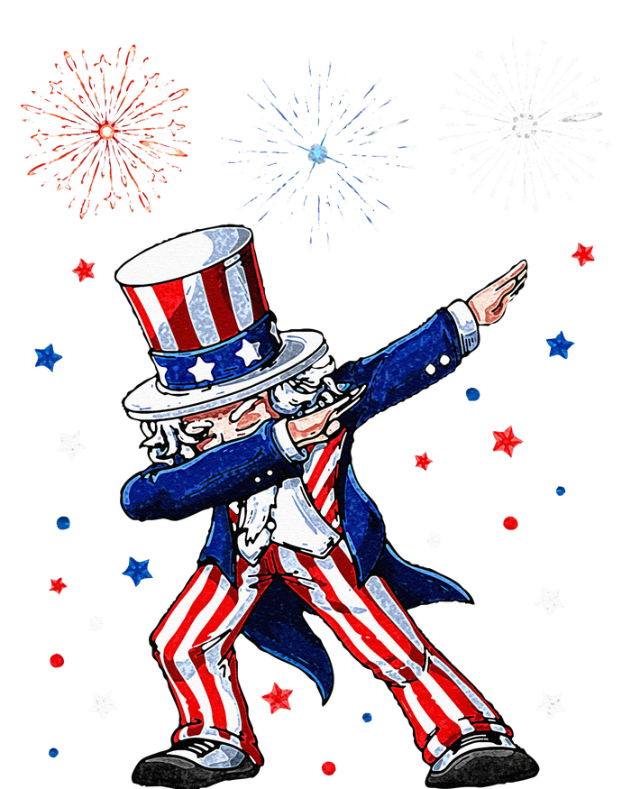 Dabbing Uncle Sam Fireworks 4th of July Funny T-Shirt