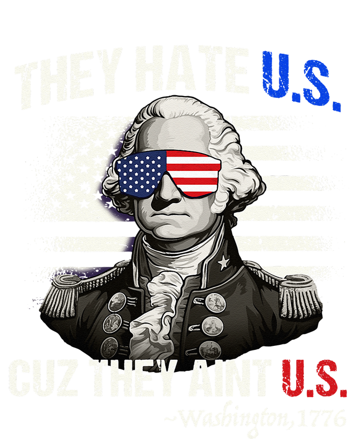 Funny 4th of July Hate Us Aint Us George Washington Premium Hoodie