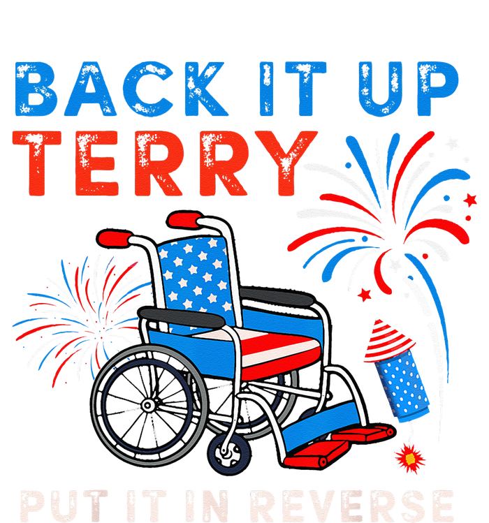 Back It Up Terry Put It In Reverse Fireworks Fun 4th Of July Women's Strappy Tank