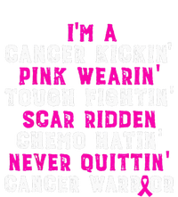 I'm Cancer Kickin Pink Wearing Tough Fighting Performance Long Sleeve Polo