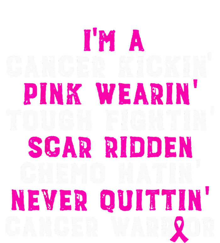 I'm Cancer Kickin Pink Wearing Tough Fighting Performance Long Sleeve Polo