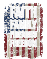 Faith Family Firearms & Freedom - Pro God Guns USA (ON BACK) T-Shirt