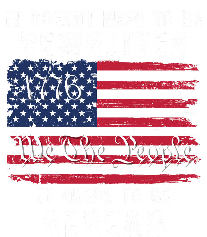 It Doesnt Need To Be Rewritten Constitution We The People Grommeted Golf Towel