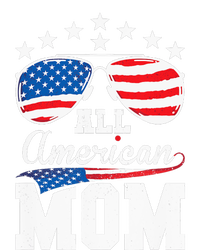 All American Mom 4th of July Matching Family Women's Tri-Blend 3/4-Sleeve Raglan Shirt