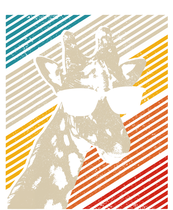 Giraffe Vintage Sunglasses Funny African Animal Lover Gift Performance Long Sleeve Polo