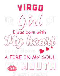 Virgo Girl Funny Quote With Zodiac Sign Birthday Gift V-Neck T-Shirt