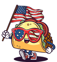 Taco Sunglasses American Flag USA Funny 4th Of July Gifts Cooling Performance Long Sleeve Crew