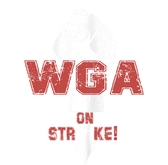 WGA Writers Guild Of America On Strike Anti AI Chatbots Women's Perfect Tri Rocker Tank