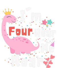 I'm Four Hear Me Roar Dinosaur 4th Birthday Party Baby Bodysuit