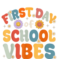 Groovy First Day Of School Vibes Teachers Students Kids Tie-Dye Long Sleeve Shirt