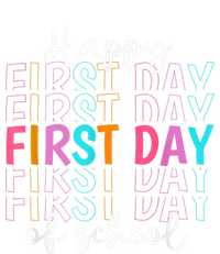 Happy First Day Of School Teachers Women Student Boy Girl 7 Panel Mesh Trucker Snapback Hat