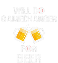 Will Do Gamechanger For Beer Funny Baseball Ladies Essential Tank