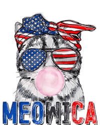 Patriotic Cat Meowica Bubblegum 4th of July Funny Cat Lover Metallic Star Ornament