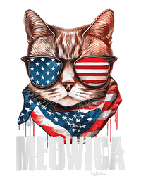 4th of July Shirt Meowica American Flag Cat Poster