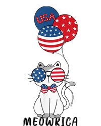 Patriotic Cat Meowica 4th of July Funny Kitten Lover T-Shirt