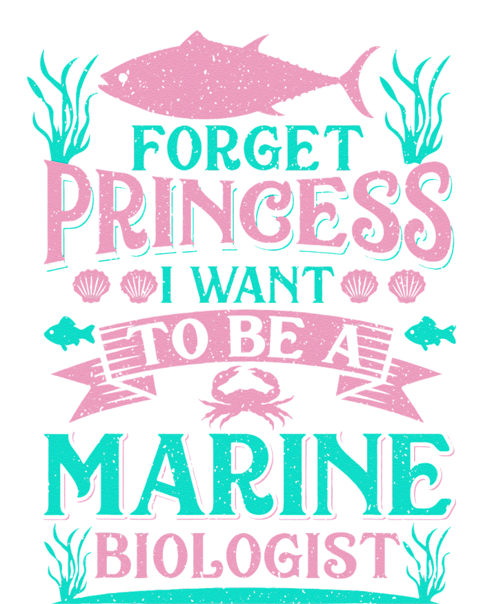 Forget Princess I Want To Be A Marine Biologist Funny Gift Wool Snapback Cap