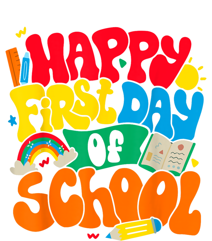 Happy First Day Of School Retro Teacher Women Back To School T-Shirt