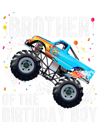 Brother Of The Birthday Boy Monster Truck Family Matching Cropped Pullover Crew