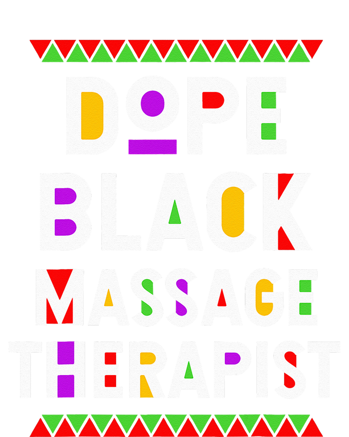 Dope Black Massage Therapist African American Job Proud Women's Racerback Tank